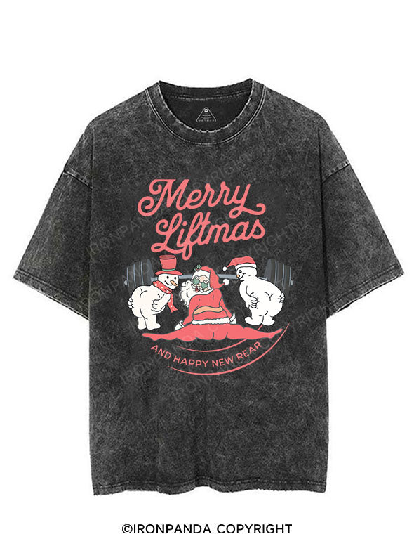 Merry Liftmas and Happy New Rear VINTAGE GYM SHIRT