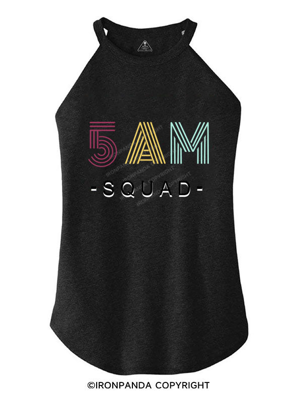 5 AM SQUAD Tri Rocker Cotton Tank