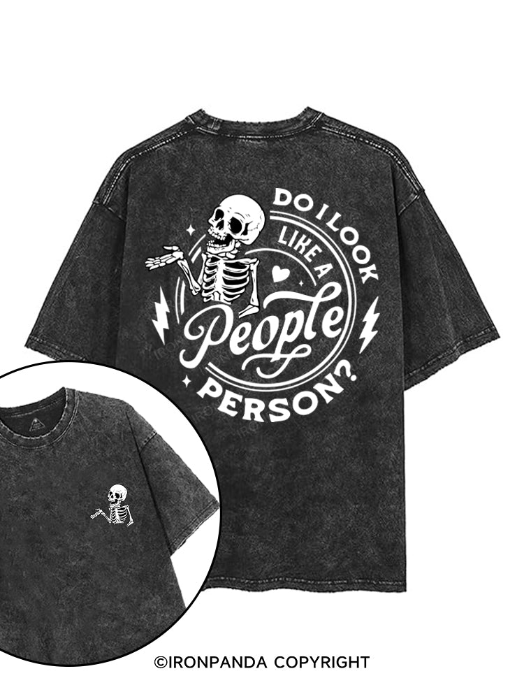 DO I LOOK LIKE A PERSON? printed Gym Shirt