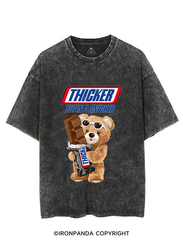 bear thicker than a snicker VINTAGE GYM SHIRT