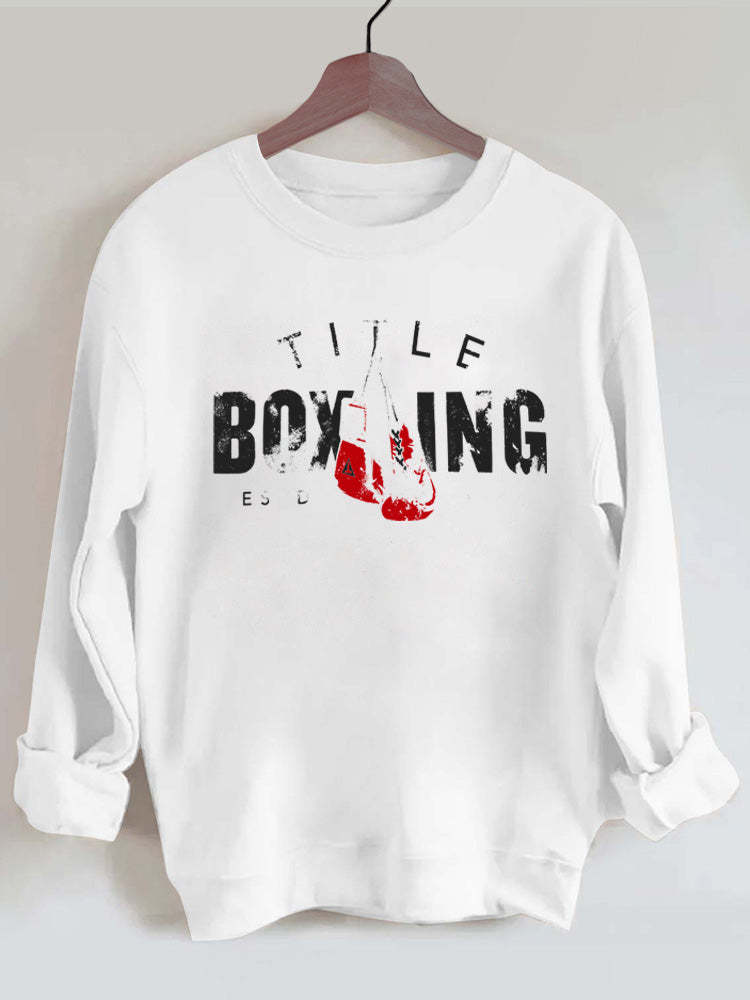 Boxing Vintage Gym Sweatshirt