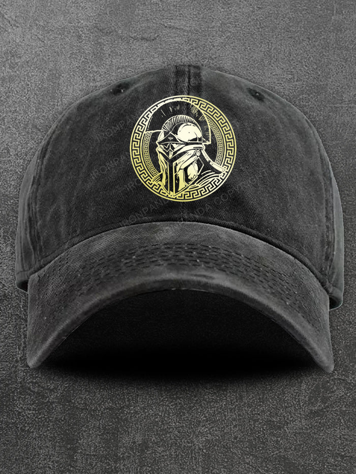 Spartan Gold Washed Gym Cap