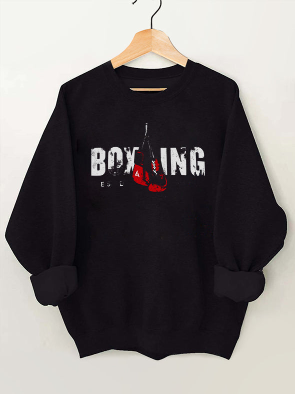 Boxing Vintage Gym Sweatshirt