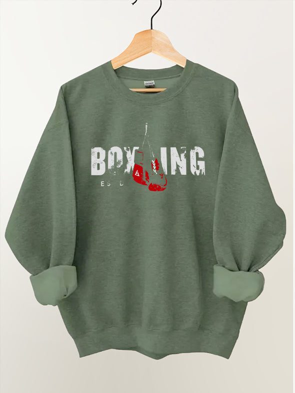 Boxing Vintage Gym Sweatshirt