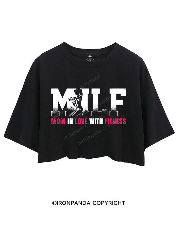 MILF Mom in love with fitness CROP TOPS