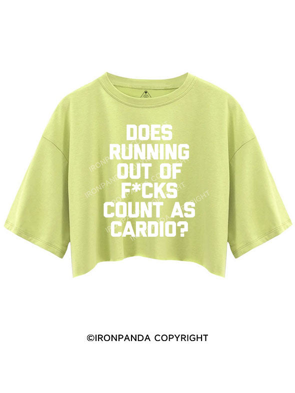 DOES RUNNING OUT OF FUCKS COUNT AS CARDIO?  CROP TOPS