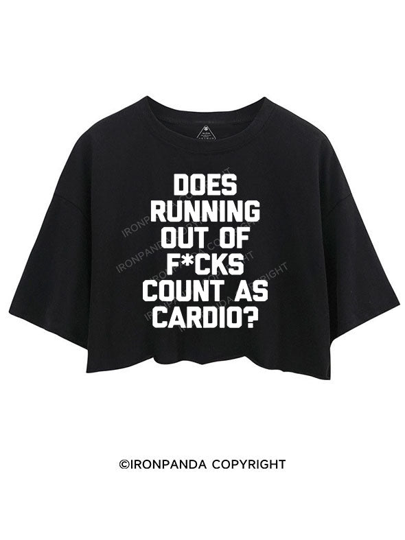 DOES RUNNING OUT OF FUCKS COUNT AS CARDIO?  CROP TOPS