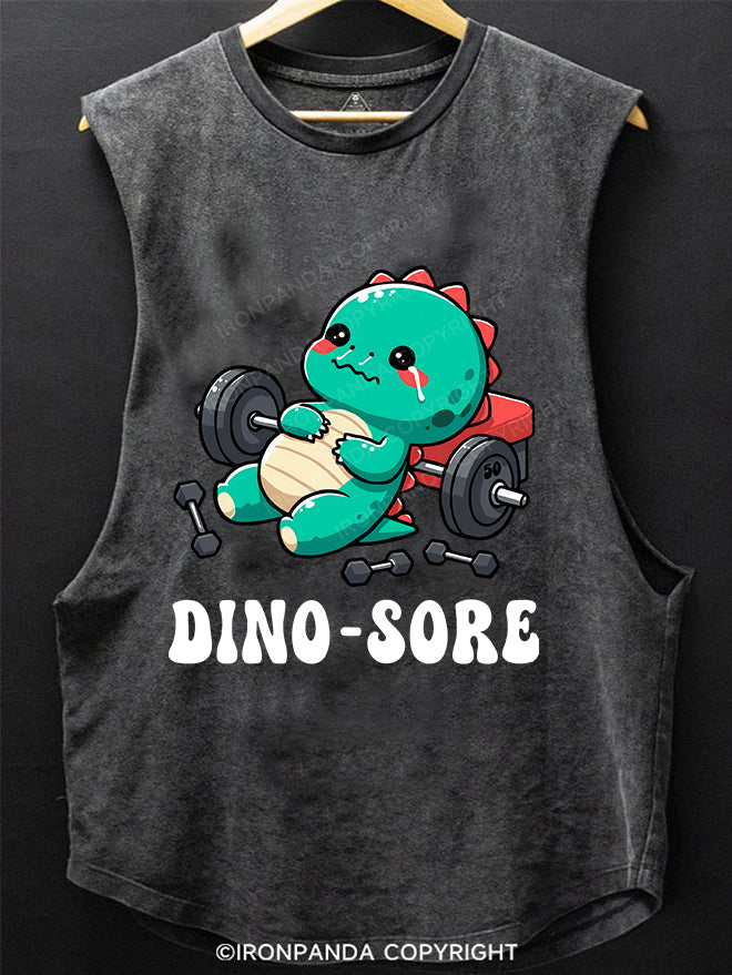 dino-sore SCOOP BOTTOM COTTON TANK