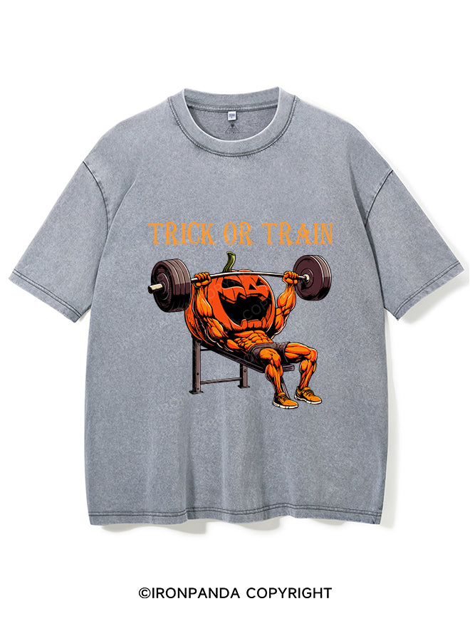 Trick or train Washed Gym Shirt