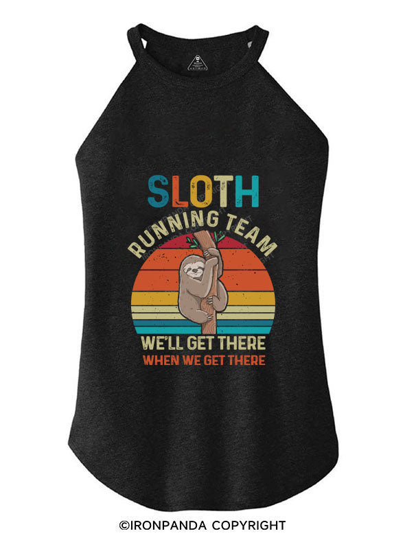 SLOTH RUNNING TEAM Tri Rocker Cotton Tank