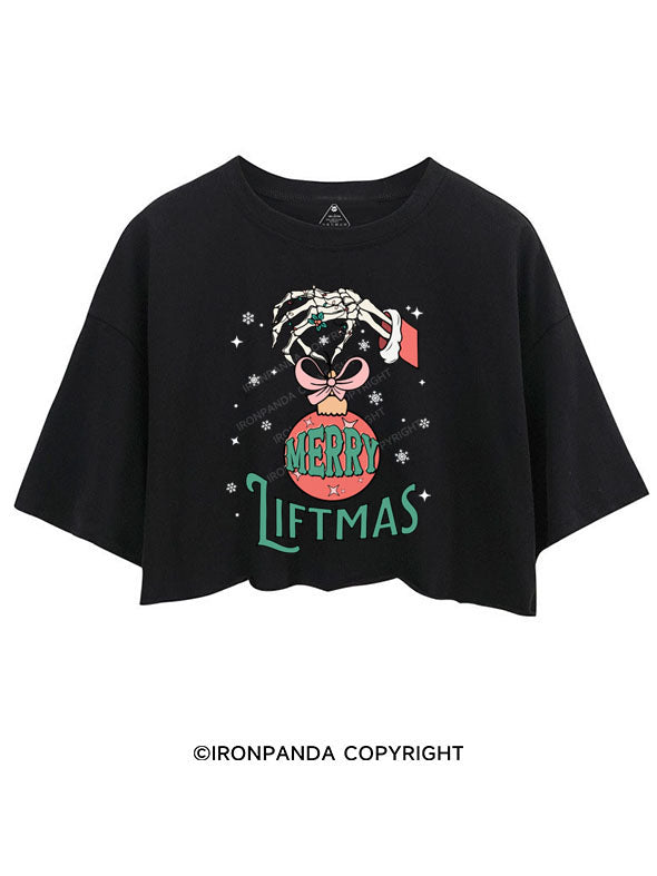 MERRY LIFTMAS CROP TOPS