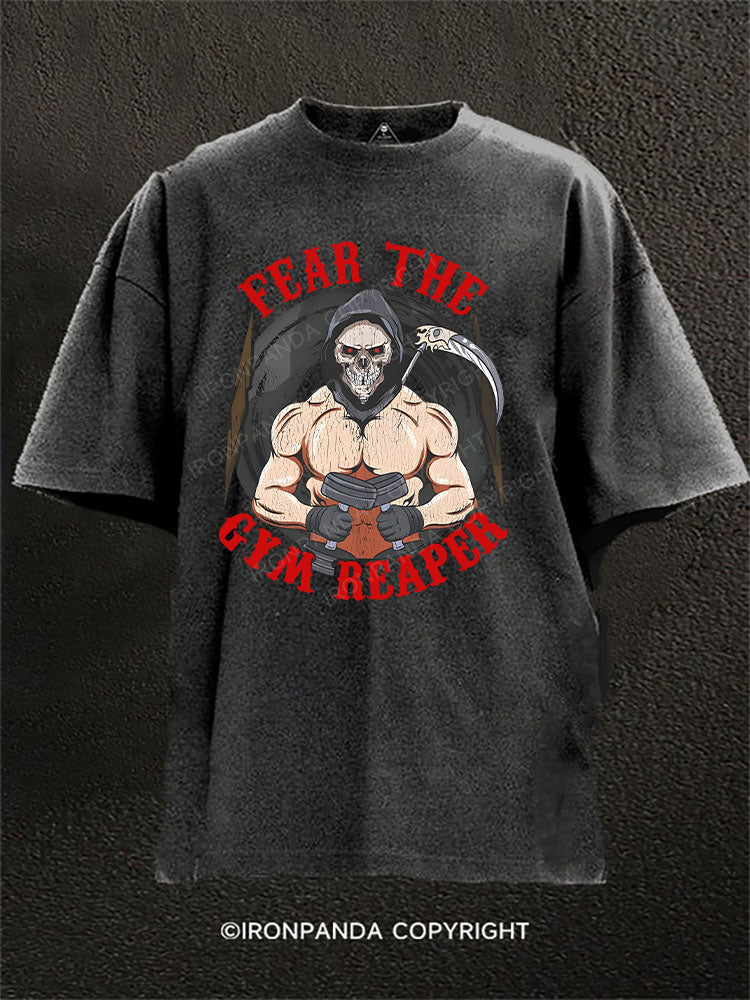 FEAR THE GYM REAPER Washed Gym Shirt