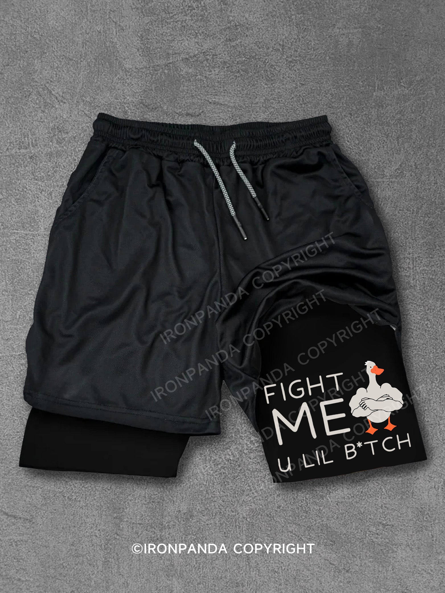 fight me u lil btch Performance Training Shorts