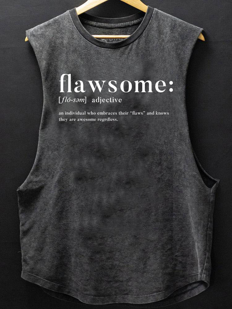 Flawsome SCOOP BOTTOM COTTON TANK