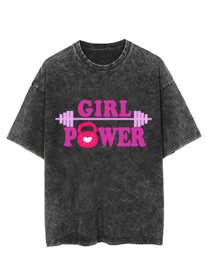 Girl Power Vintage Gym Shirt