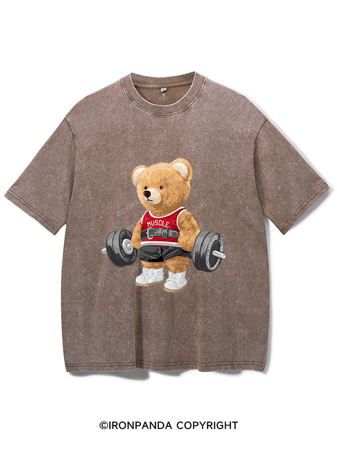 EXERCISE BEAR VINTAGE GYM SHIRT