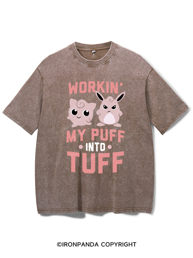 WORKIN MY PUFF INTO TUFF VINTAGE GYM SHIRT