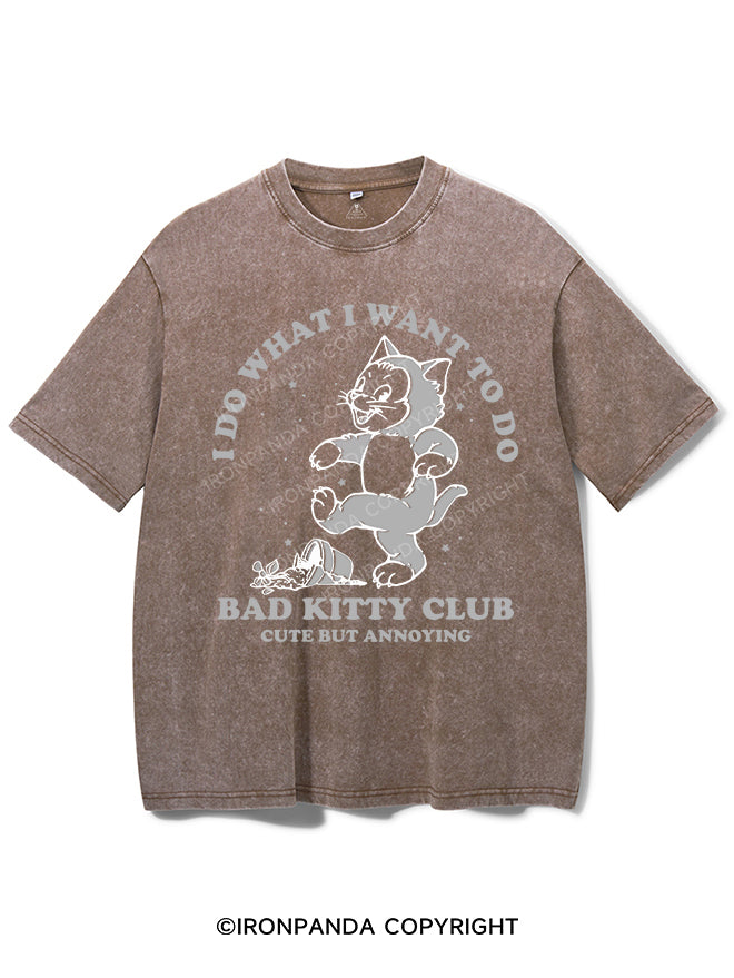 BAD KITTY CLUB CUTE BUT ANNOYING VINTAGE GYM SHIRT