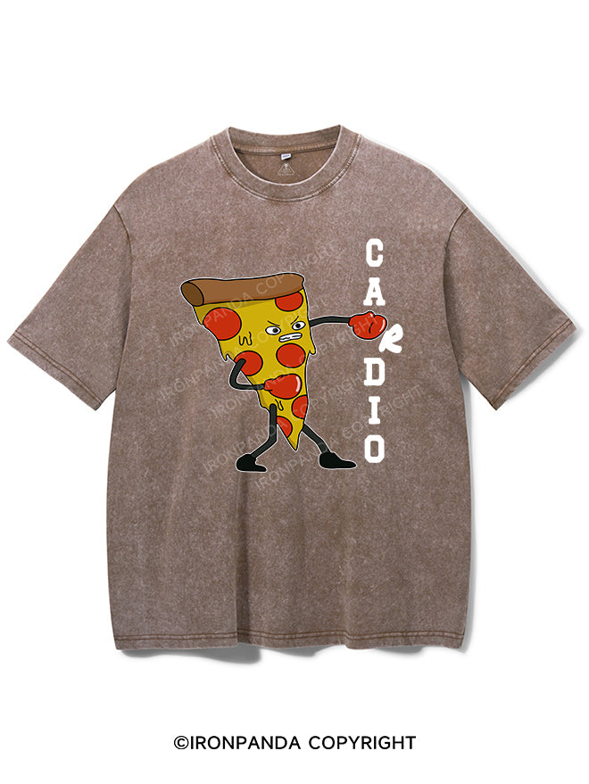 PIZZA CARDIO VINTAGE GYM SHIRT