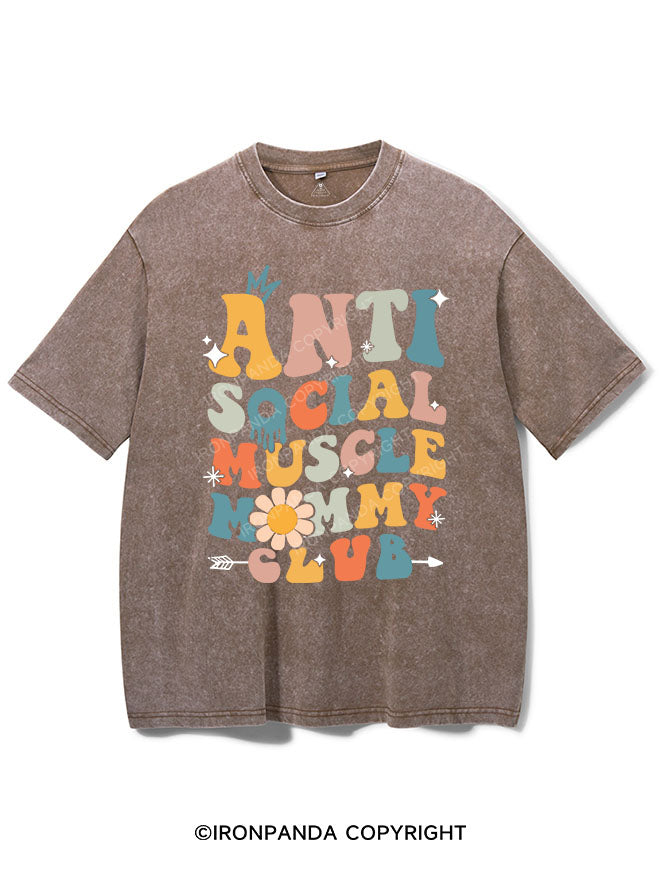 Anti Social Muscle Mommy Vintage Gym Shirt