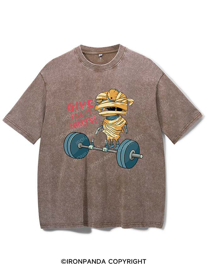 GIVE TILL IT HURTS VINTAGE GYM SHIRT