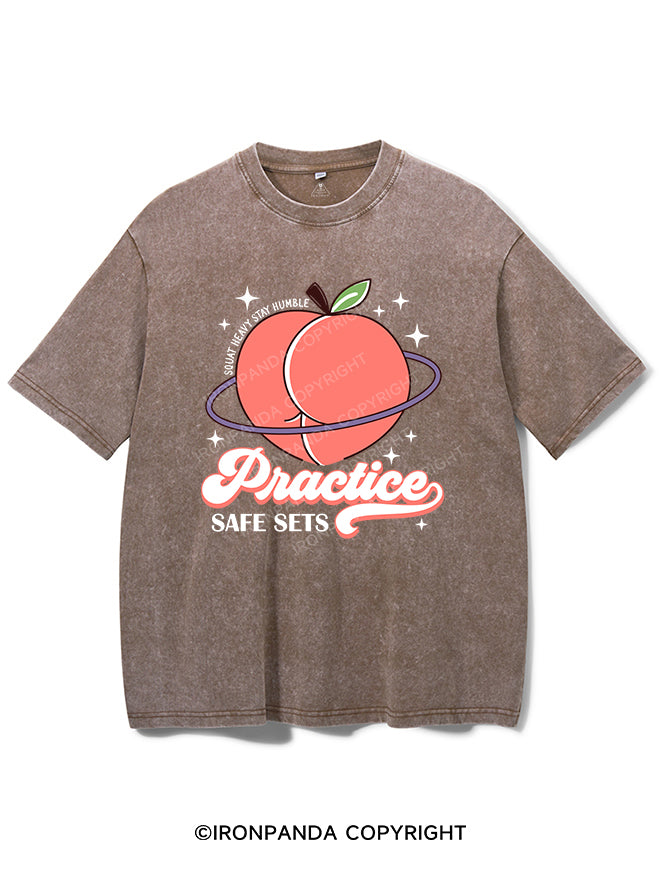 Practice Safe Sets Vintage Gym Shirt