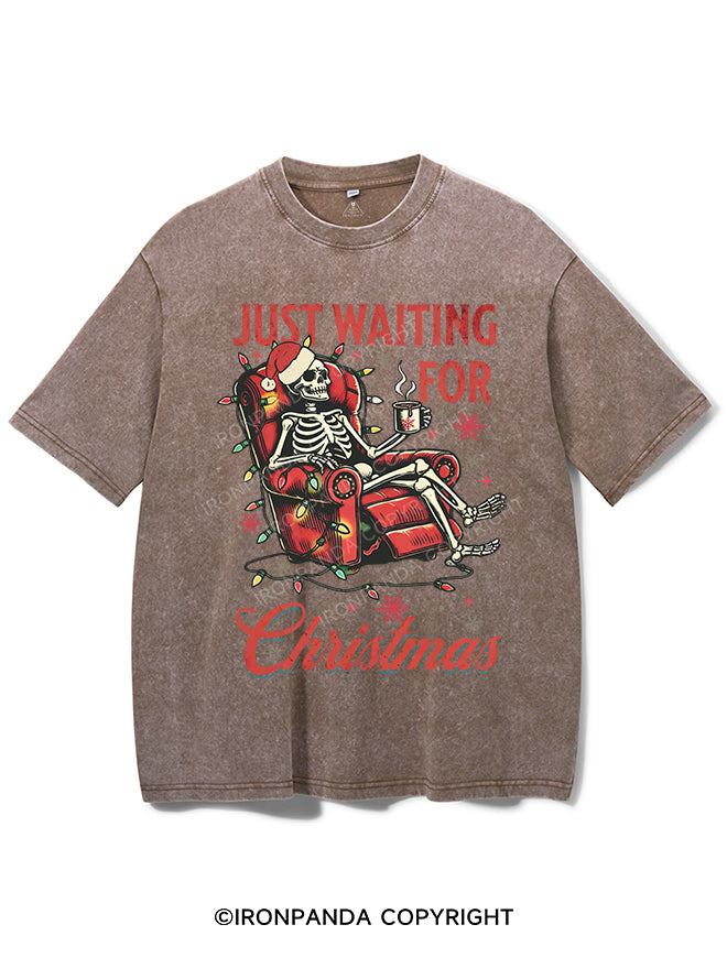 JUST WAITING FOR CHRISTMAS VINTAGE GYM SHIRT