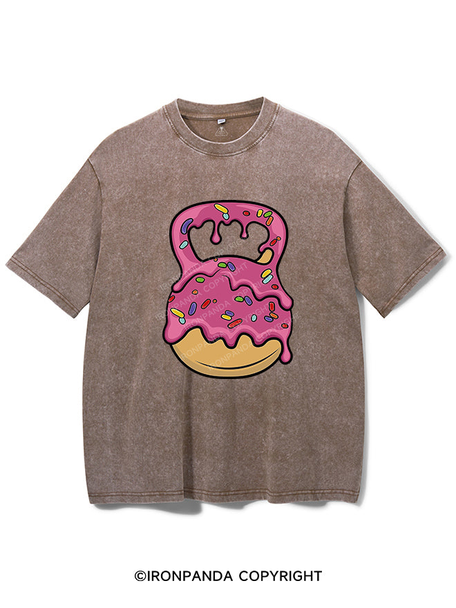 Delicious Donut Kettlebell Vintage Gym Shirt