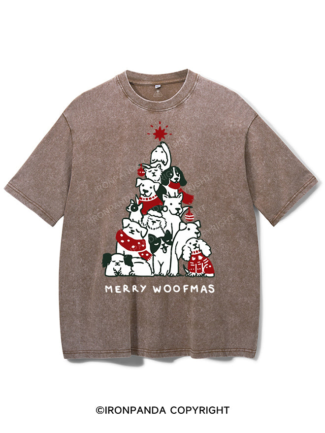 MERRY WOOFMAS VINTAGE GYM SHIRT