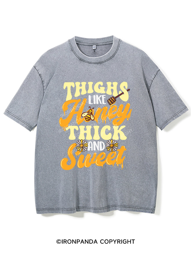 Thighs Like Honey Thick And Sweet Vintage Gym Shirt