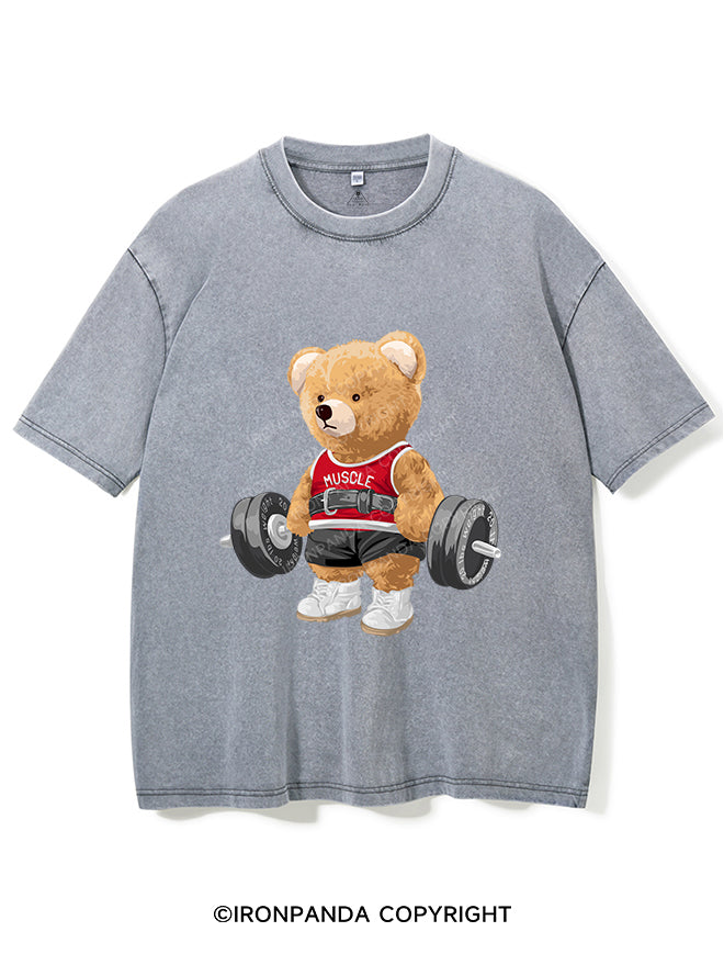 EXERCISE BEAR VINTAGE GYM SHIRT