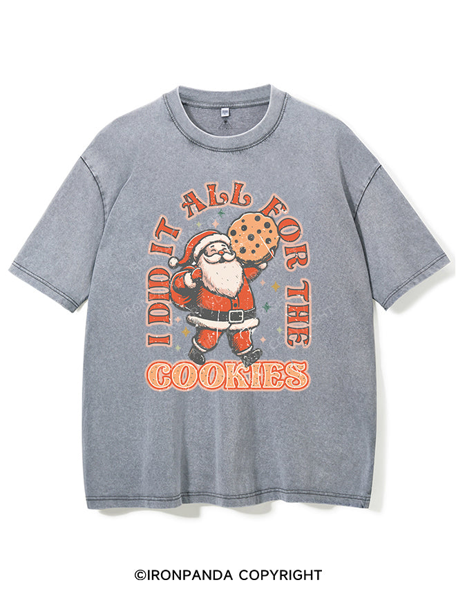 I DID IT ALL FOR THE COOKIES VINTAGE GYM SHIRT