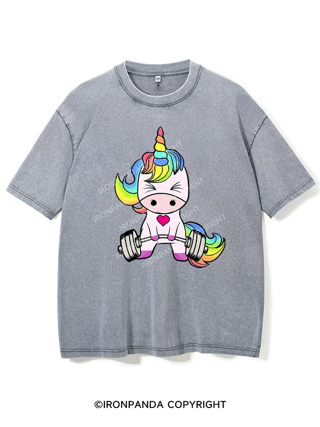 Deadlift Unicorn Vintage Gym Shirt