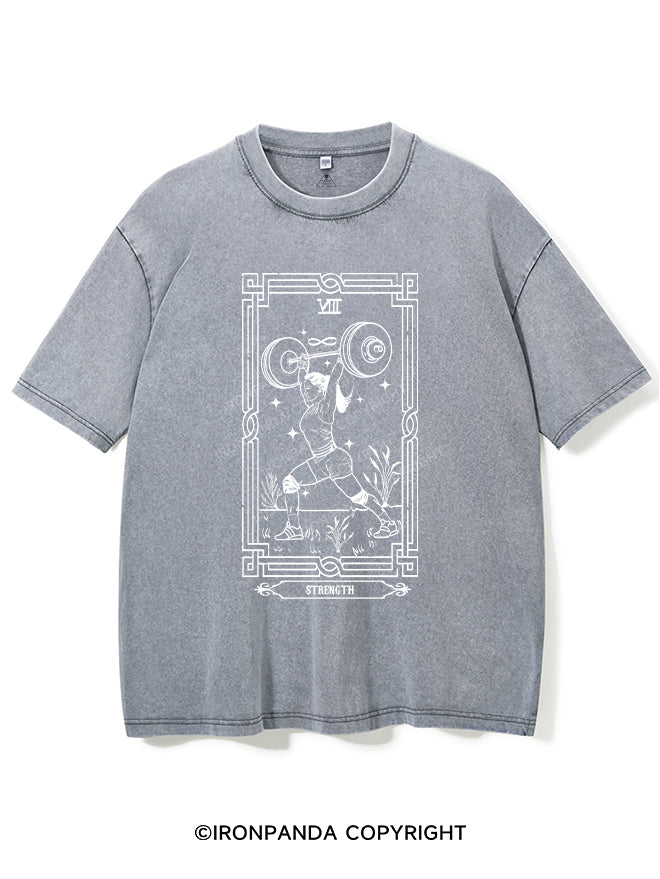 Tarot card Strength Vintage Gym Shirt