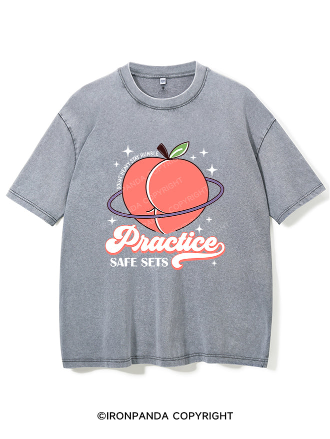 Practice Safe Sets Vintage Gym Shirt