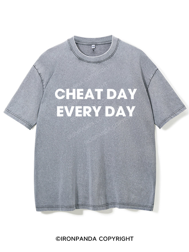 CHEAT DAY EVERY DAY VINTAGE GYM SHIRT