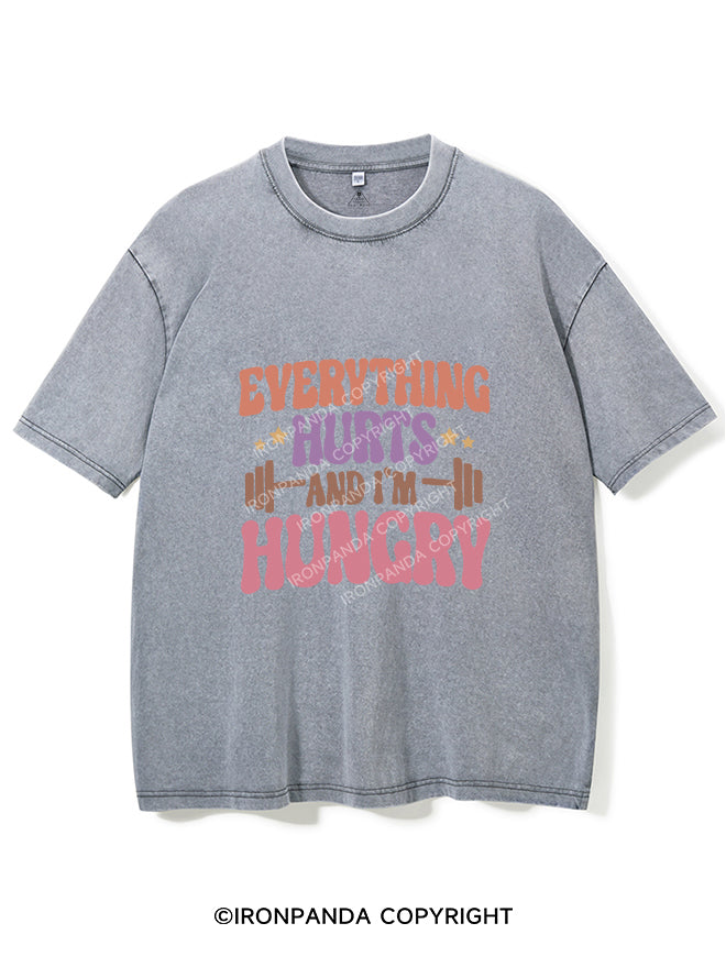 Everything Hurts and I'm Hungry Vintage Gym Shirt