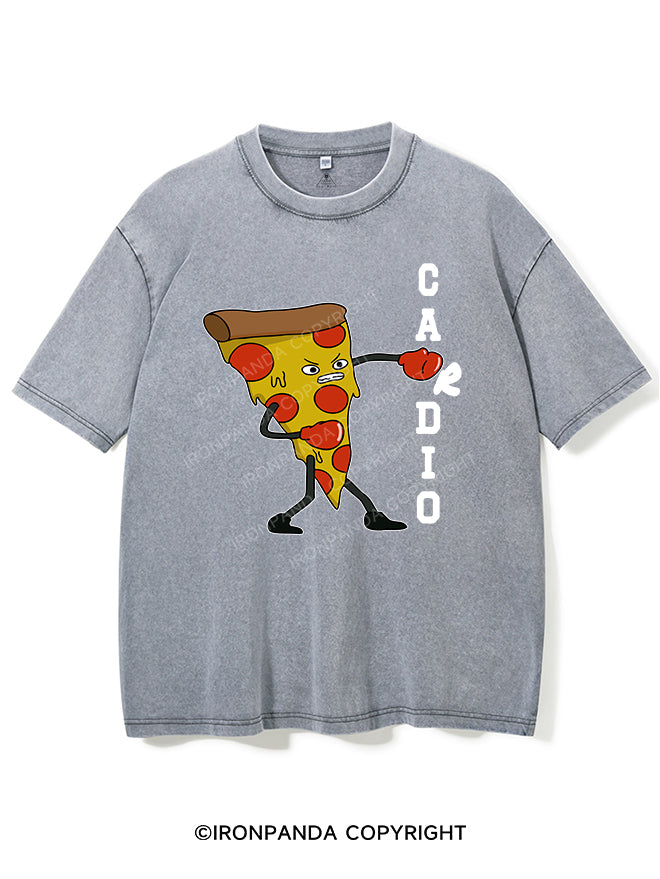 PIZZA CARDIO VINTAGE GYM SHIRT