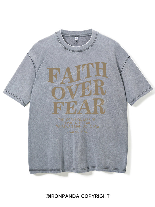 Faith Over Fear Vintage Gym Shirt