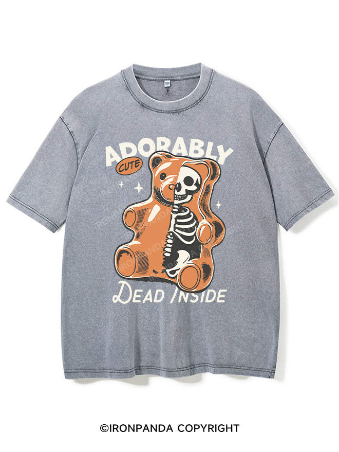 ADORABLY CUTE DEAD INSIDE VINTAGE GYM SHIRT