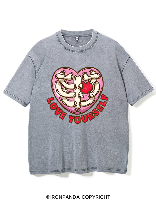 LOVE YOURSELF VINTAGE GYM SHIRT