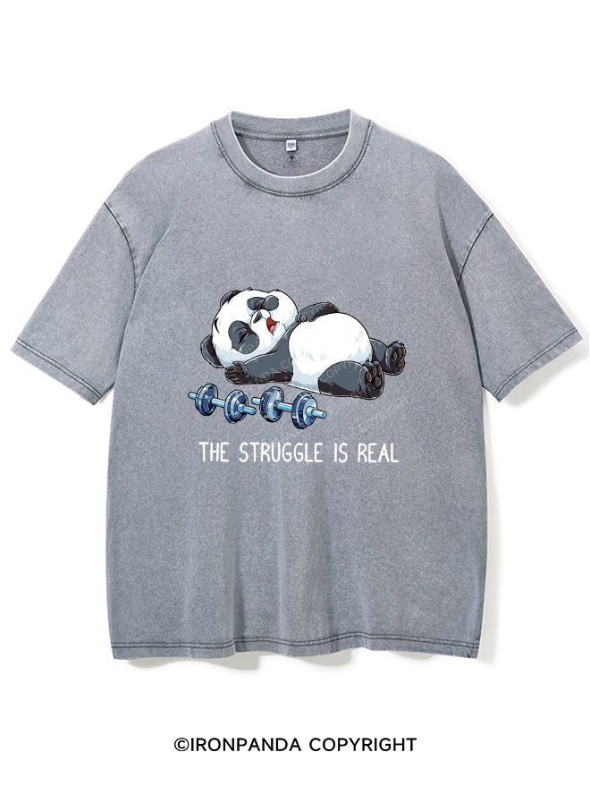 THE STRUGGLE IS REAL Vintage Gym Shirt