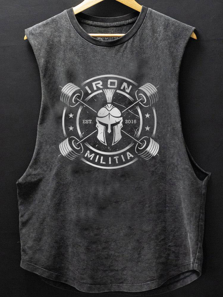 iron militia SCOOP BOTTOM COTTON TANK