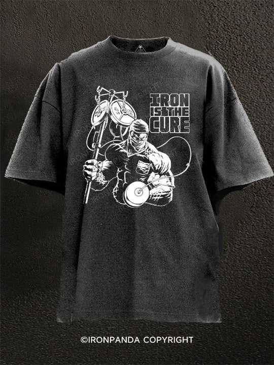 Iron is the Cure Washed Gym Shirt