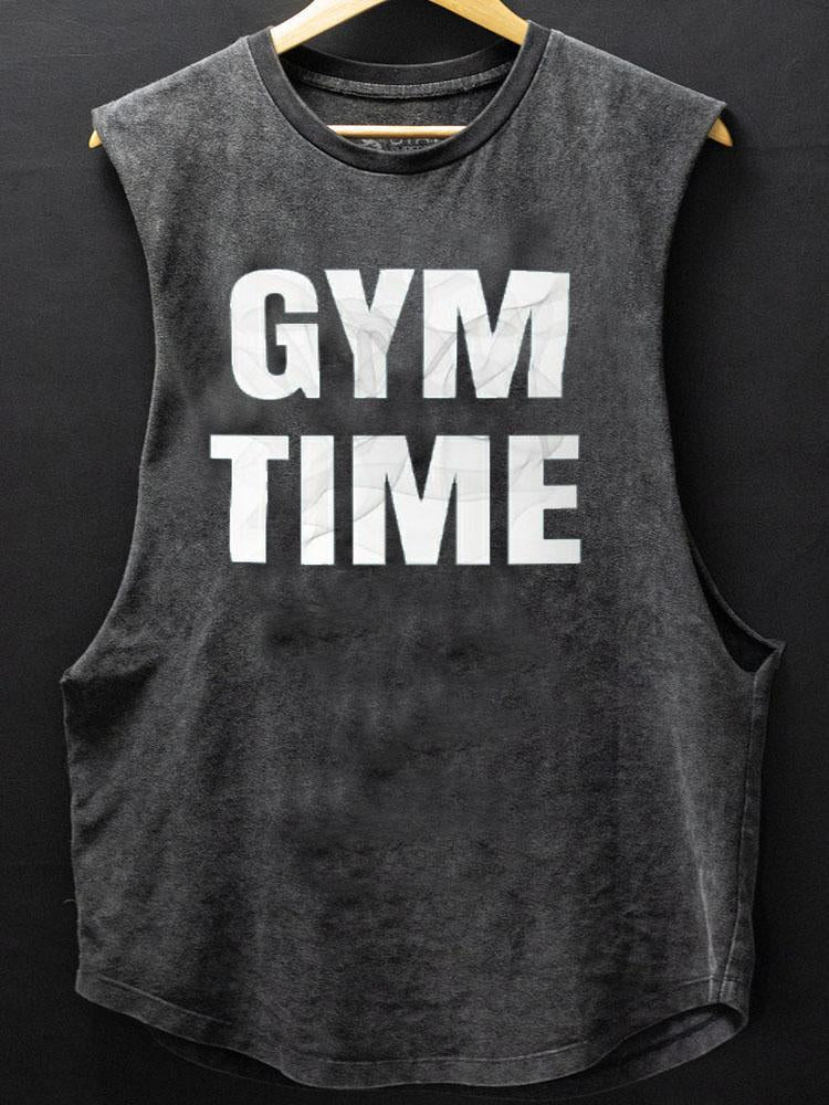 Gym Time Scoop Bottom Cotton Tank