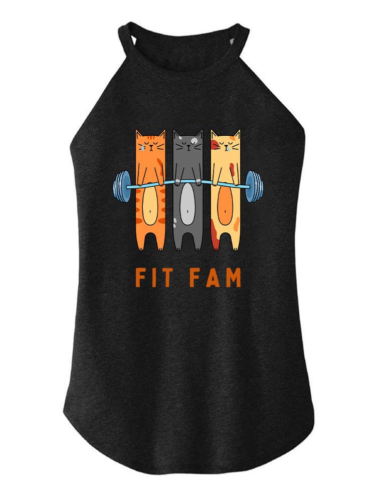 fit fam TRI ROCKER COTTON TANK