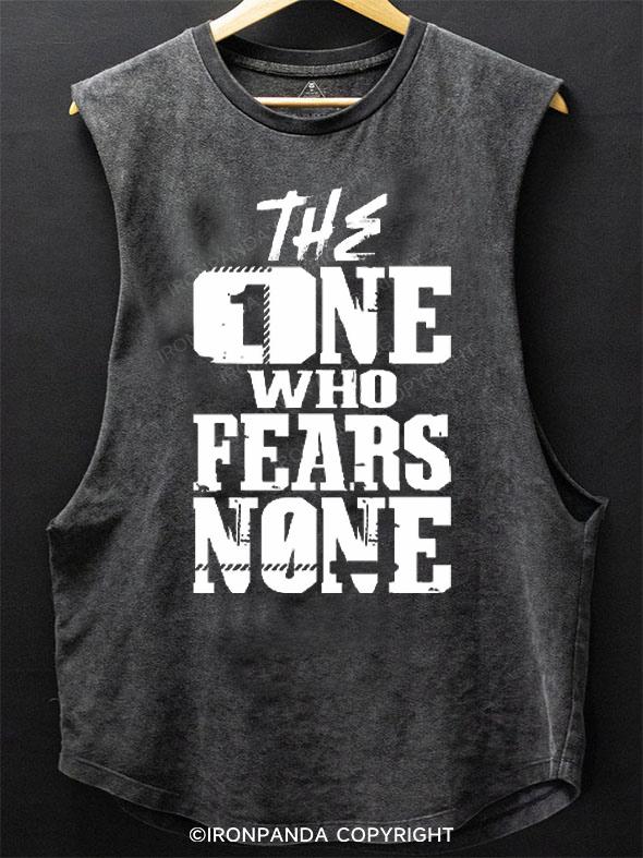 THE ONE WHO FEARS NONE SCOOP BOTTOM COTTON TANK