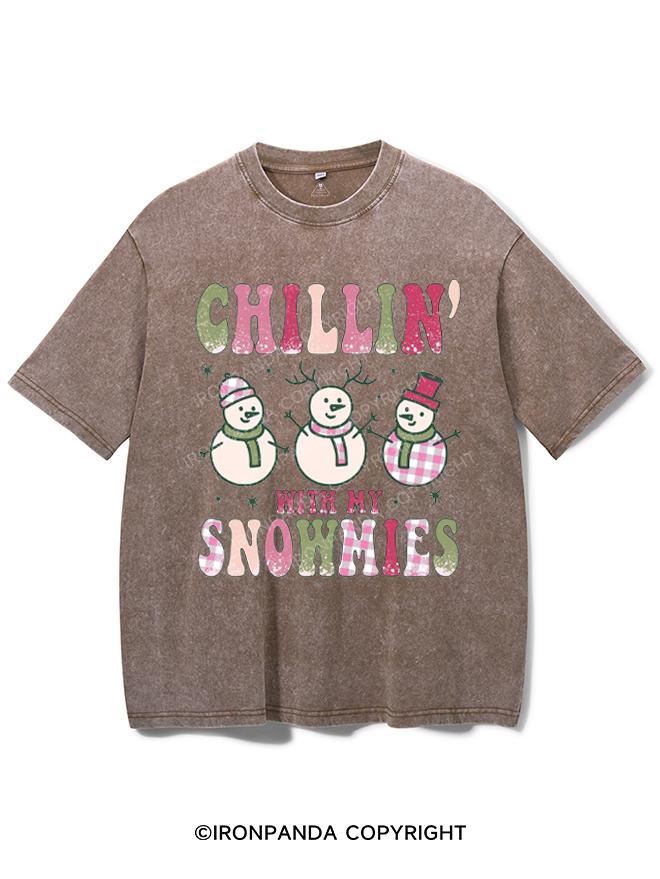 CHILLIN' WITH MY SNOWMIES VINTAGE GYM SHIRT