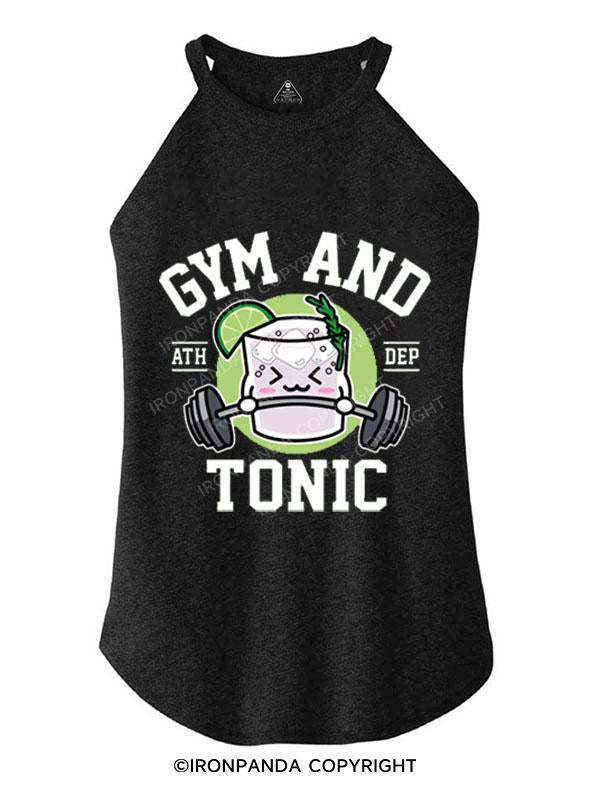 GYM AND TONIC TRI ROCKER COTTON TANK