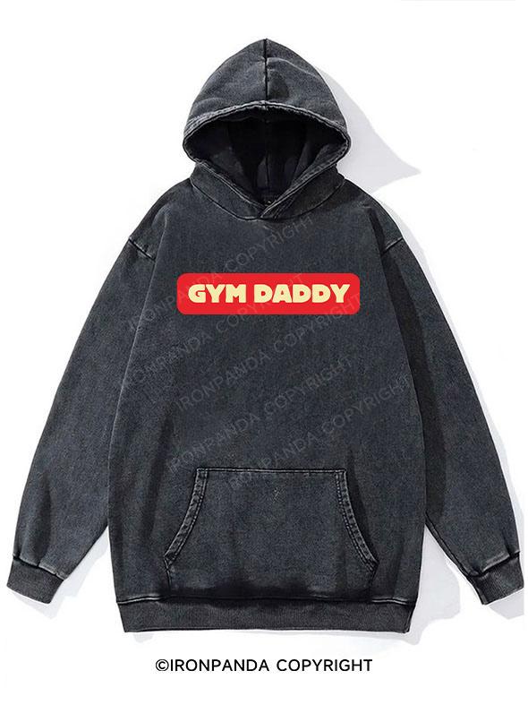 GYM DAD Washed Gym Hoodie